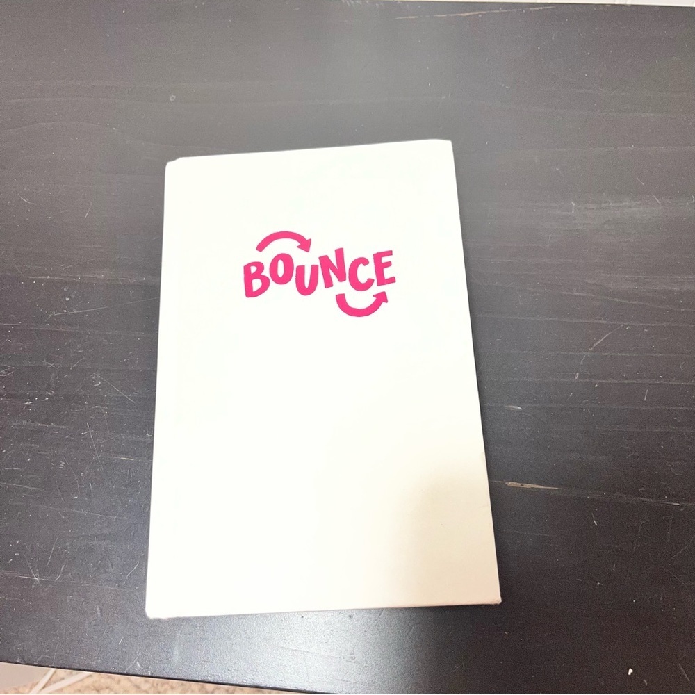 Bounce White Packaging with Pink Logo